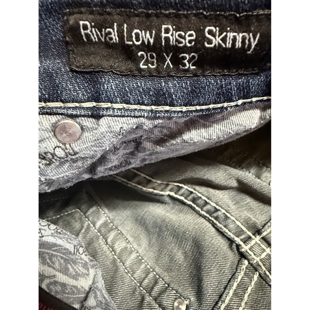 Rock & Roll Cowgirl Indigo Jeans with Pink Logo - Picture 3 of 3
